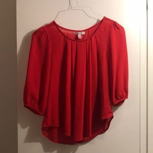 Red blouse